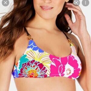 Trina Turk Bralette Radiant Blooms Bikini Top